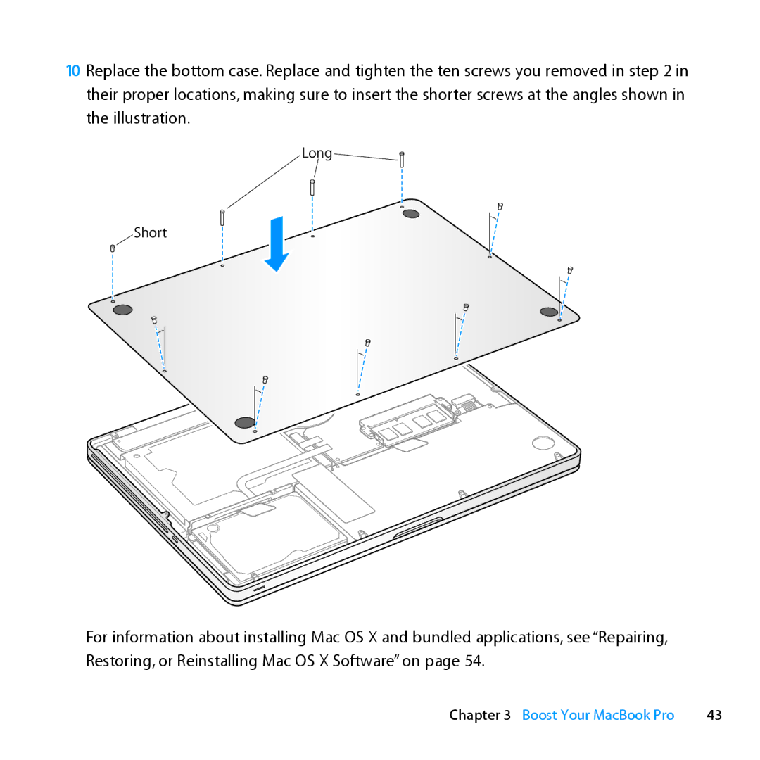 Apple MC976LL/A, MD101LL/A, MD104LL/A manual Long Short 