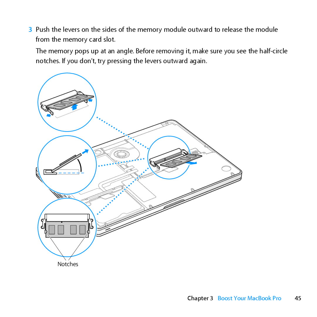 Apple MD101LL/A, MC976LL/A, MD104LL/A manual Notches 