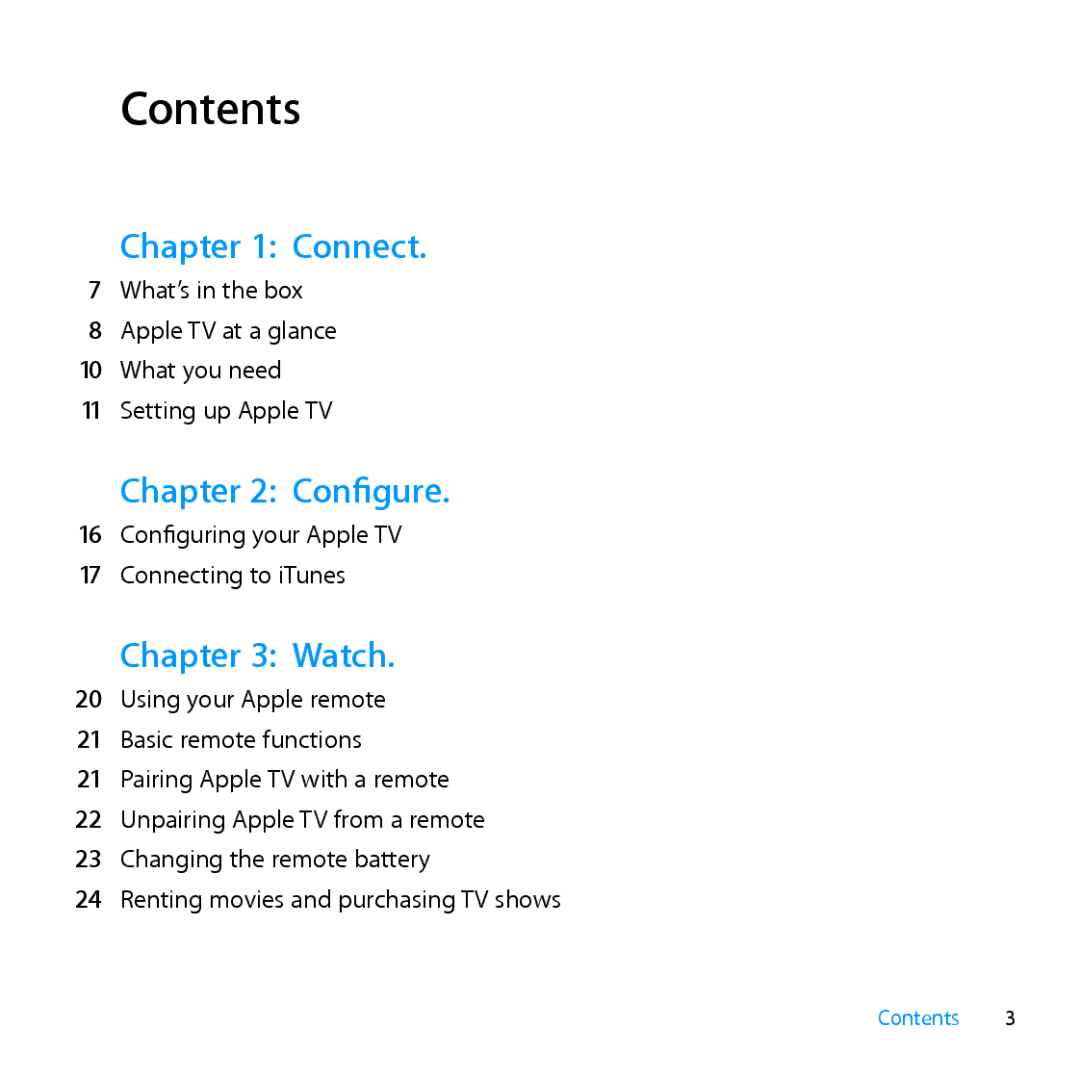 Apple MD199LL/A manual Contents 