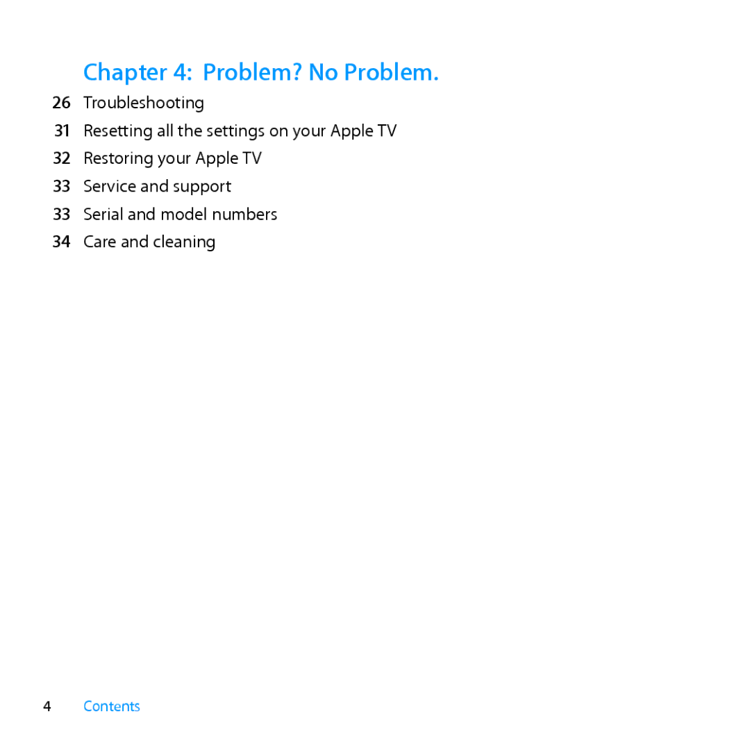 Apple MD199LL/A manual Problem? No Problem 