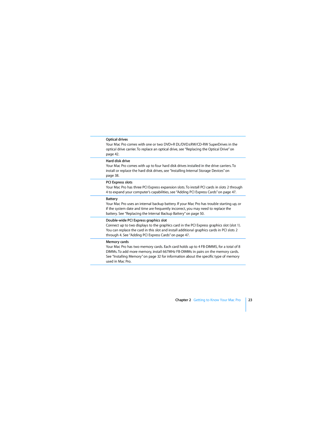 Apple MD771LL/A manual Optical drives 