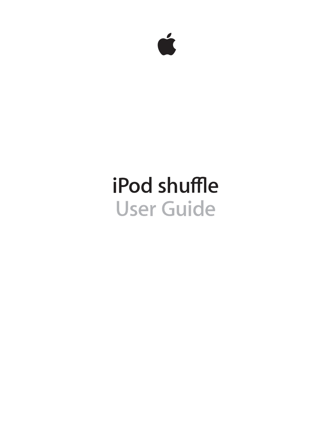 Apple MC751LL/A, MD777LL/A, MD773LL/A, MD774LL/A, MD778LL/A manual IPod shuffle User Guide 