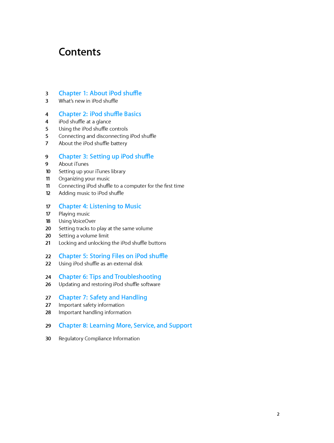 Apple MD773LL/A, MD777LL/A, MC751LL/A, MD774LL/A, MD778LL/A manual Contents 