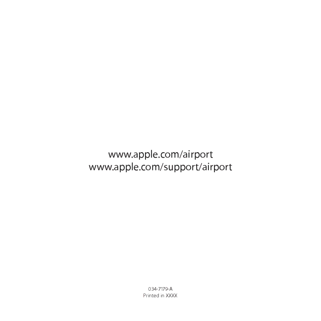 Apple ME177LL/A, ME182LL/A setup guide A Printed 