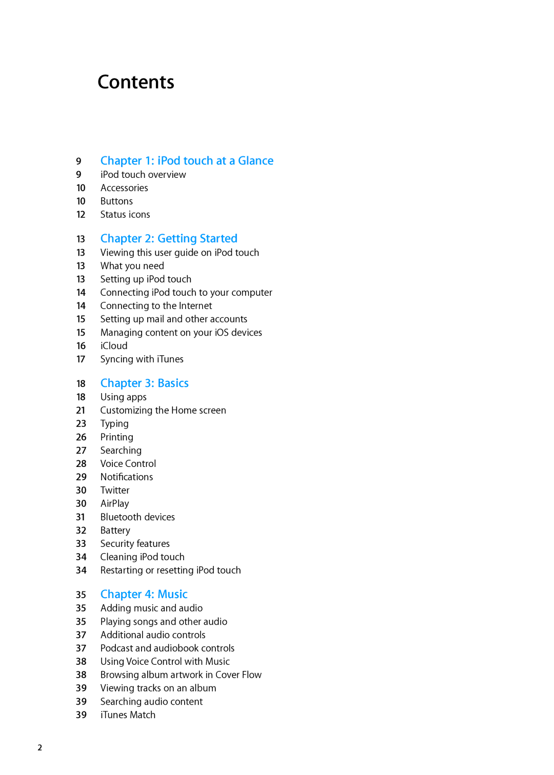 Apple ME179LL/A, MC544LL/A manual Contents 