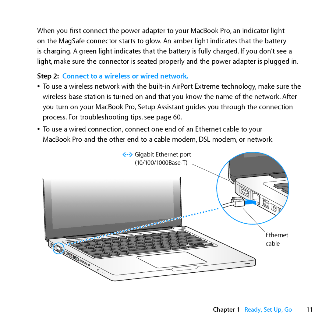 Apple ME662LL/A manual Connect to a wireless or wired network 