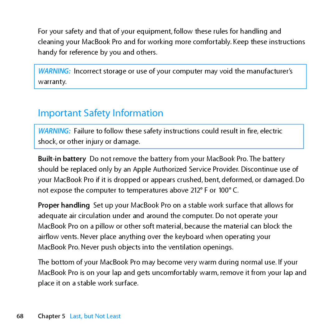 Apple ME662LL/A manual Important Safety Information 