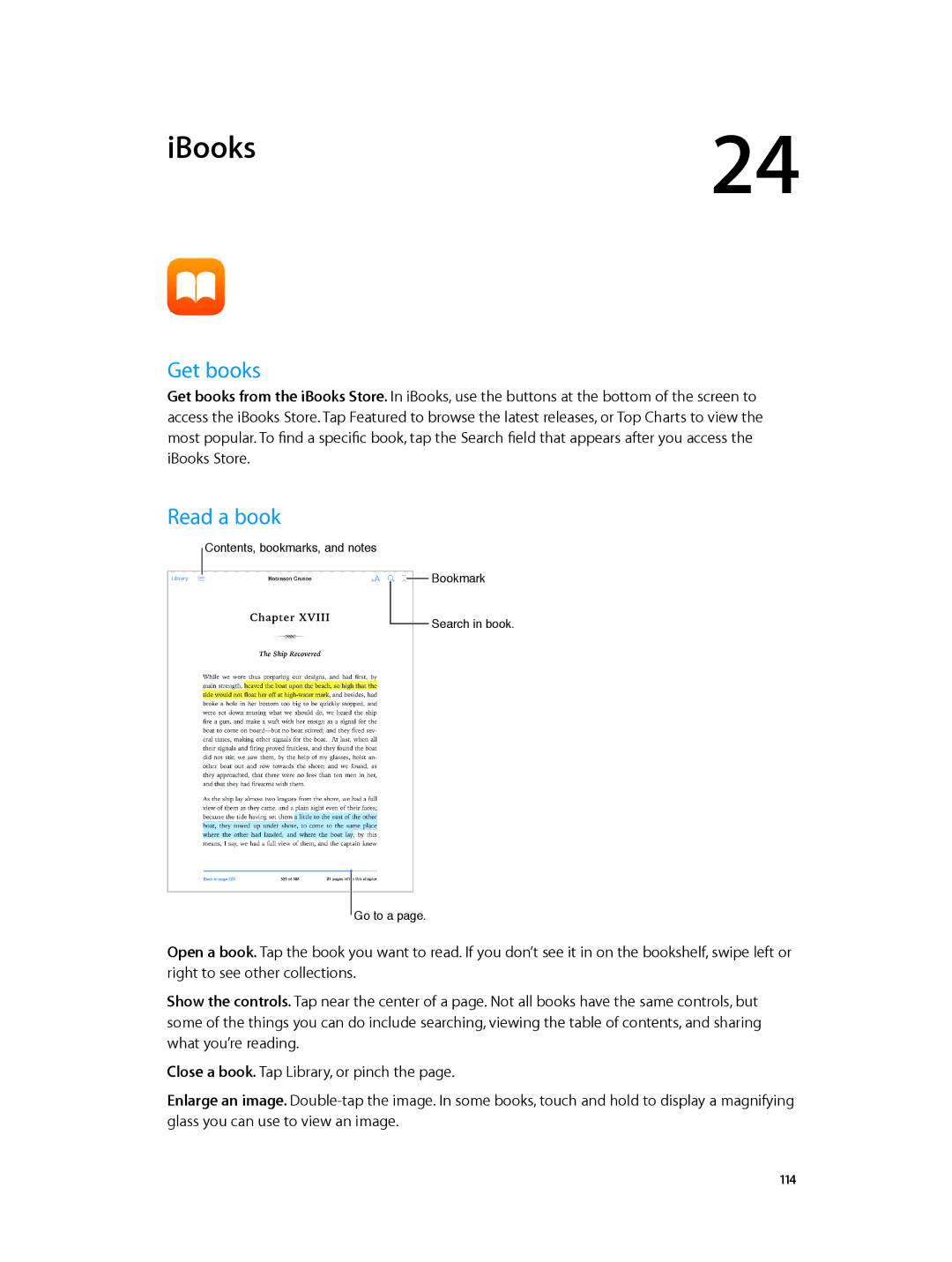 Apple MH382LL/A, MH3G2LL/A, MH3M2LL/A, MH3N2LL/A, MH372LL/A, MH3L2LL/A, MH3E2LL/A, MH392LL/A manual IBooks, Get books, Read a book 