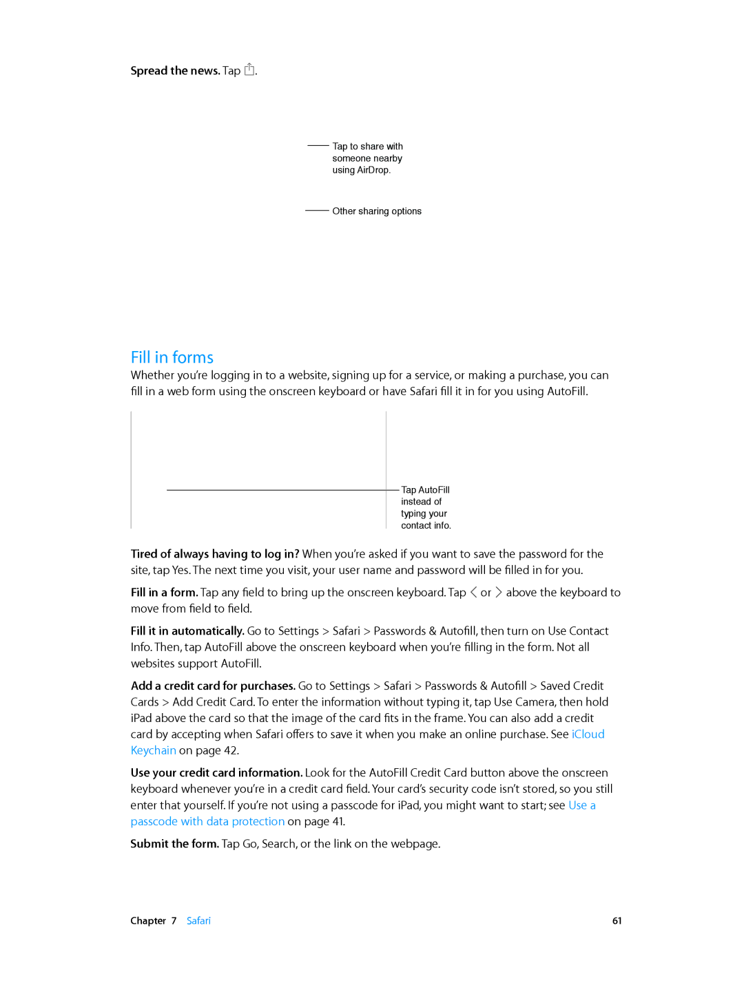 Apple MH392LL/A, MH3G2LL/A, MH3M2LL/A, MH3N2LL/A, MH372LL/A, MH3L2LL/A, MH3E2LL/A, MH382LL/A Fill in forms, Spread the news. Tap 