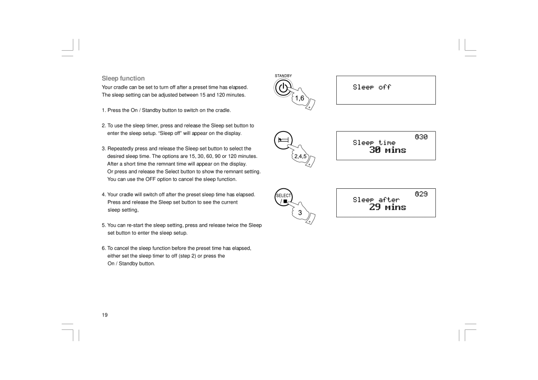 Apple MMC-96IRS manual Sleep function 