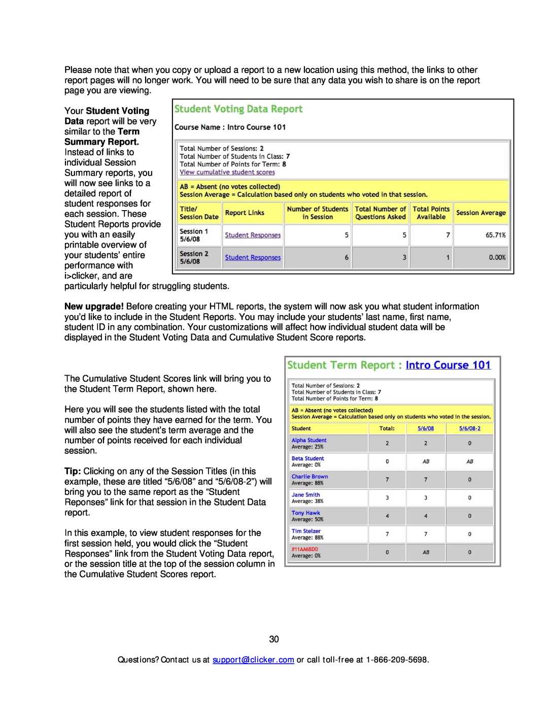 Apple Mouse manual Your Student Voting Data report will be very similar to the Term 