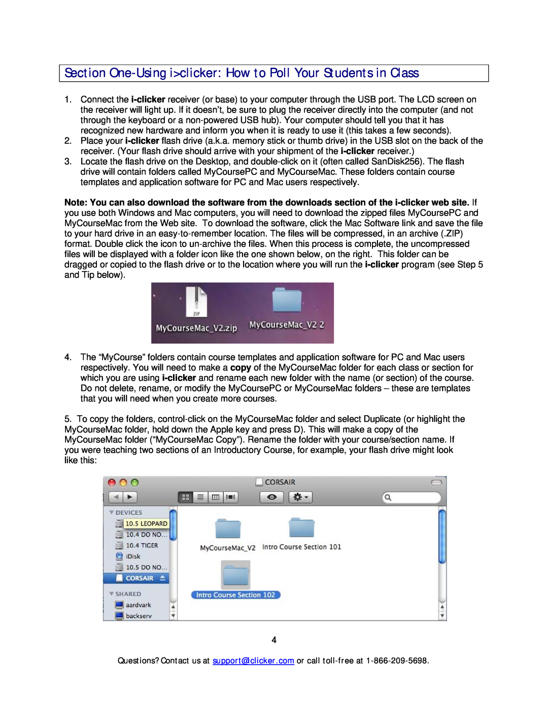 Apple Mouse manual Section One-Using iclicker How to Poll Your Students in Class 