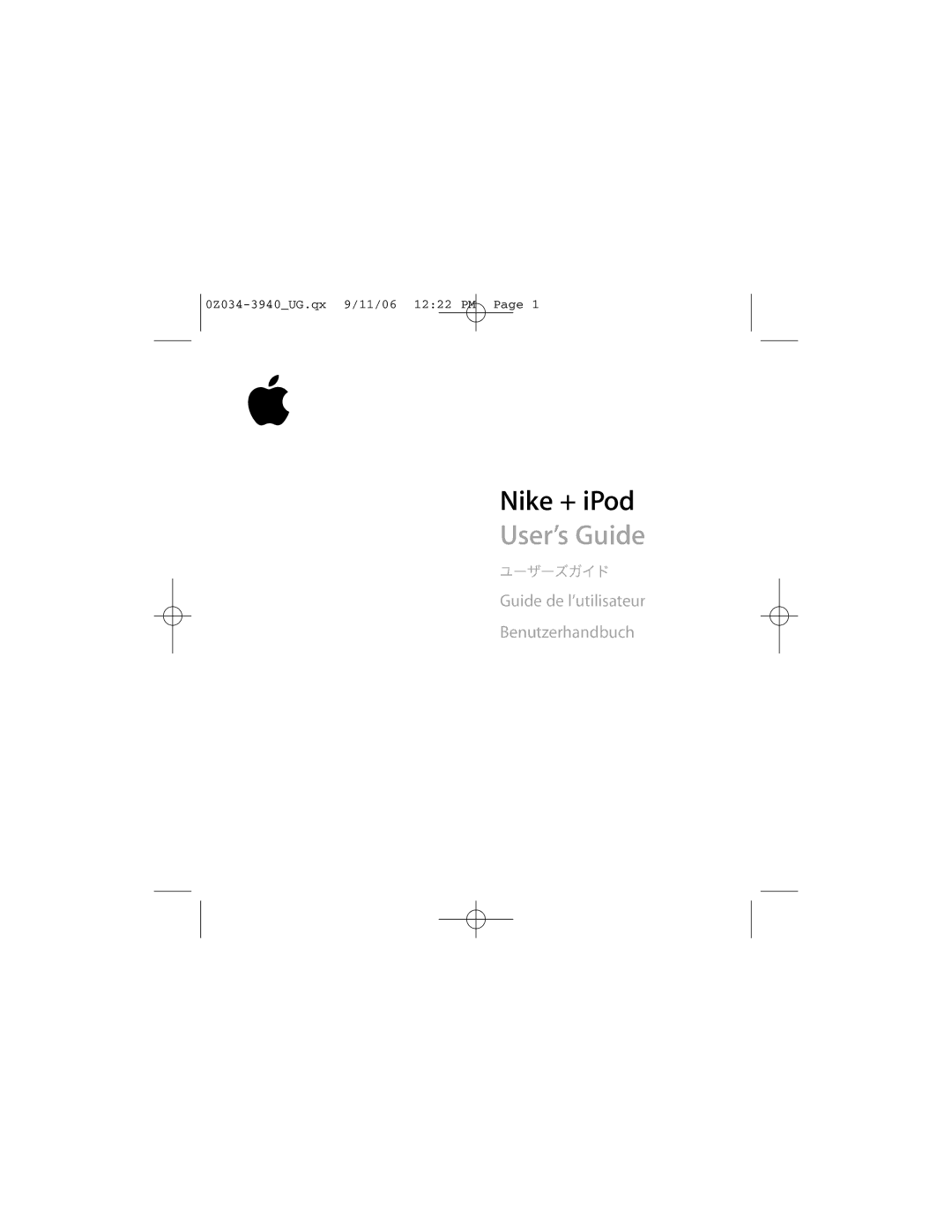 Apple Nike + iPod manual User’s Guide 