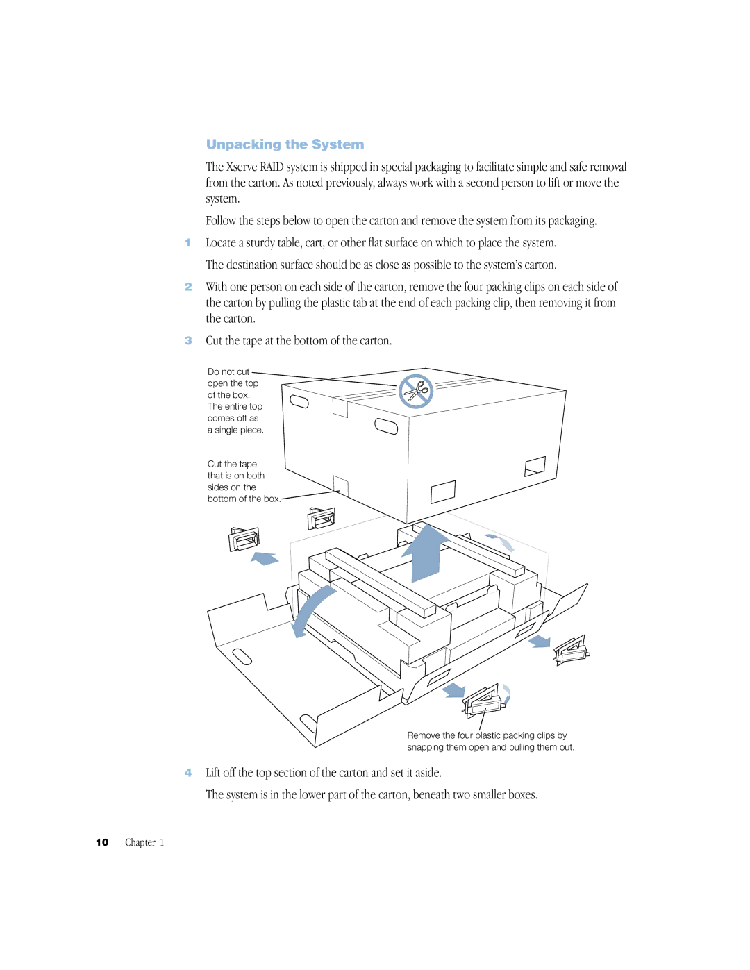 Apple NMB-003 manual Unpacking the System 