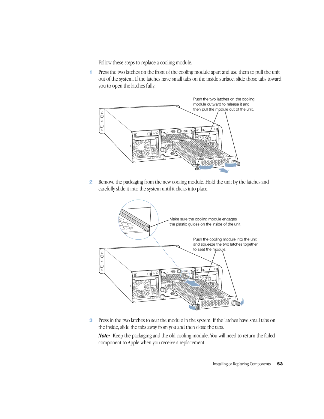 Apple NMB-003 manual Installing or Replacing Components 