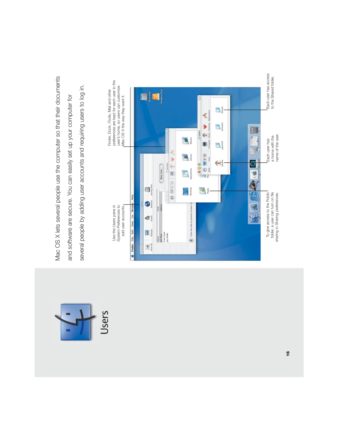 Apple OS X manual Users 