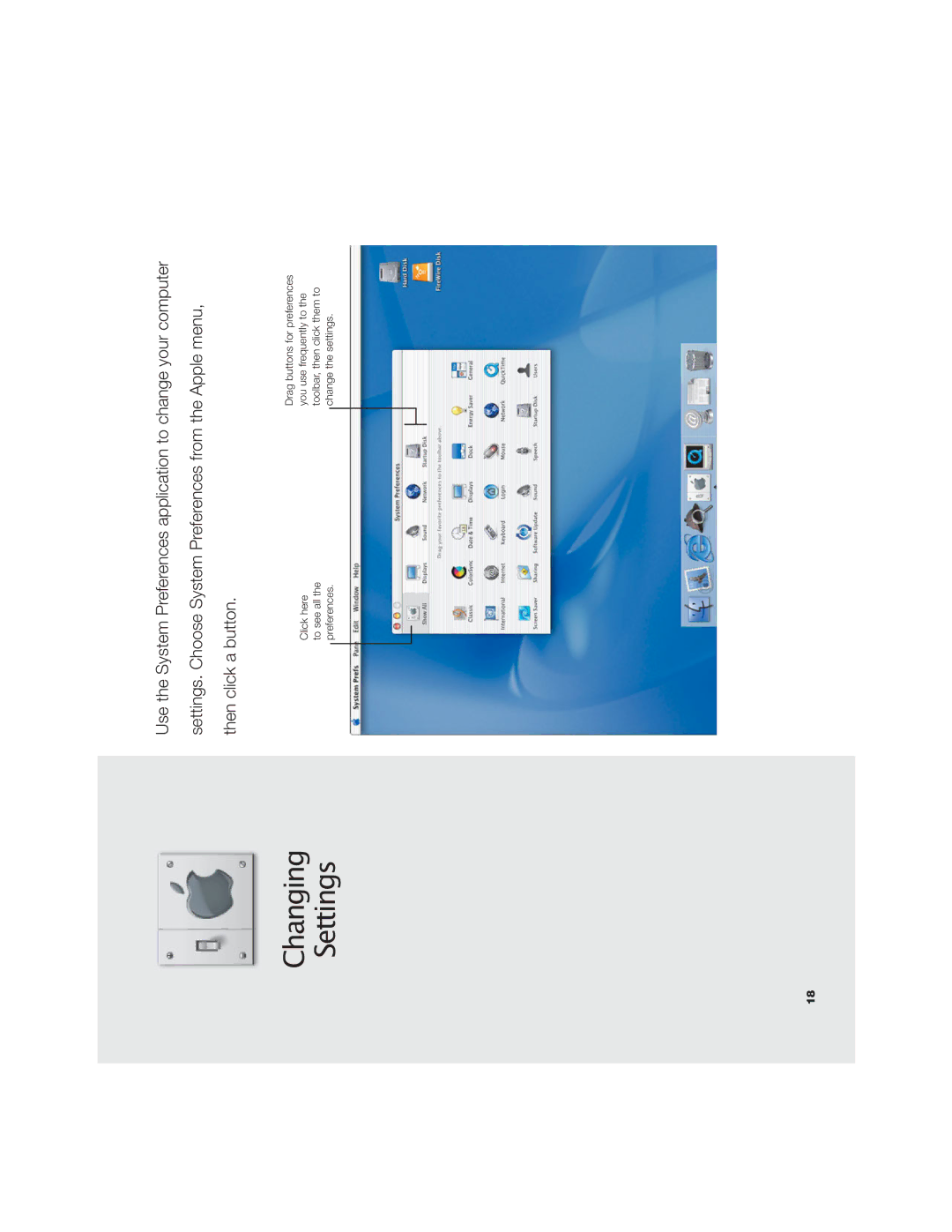 Apple OS X manual Changing Settings 