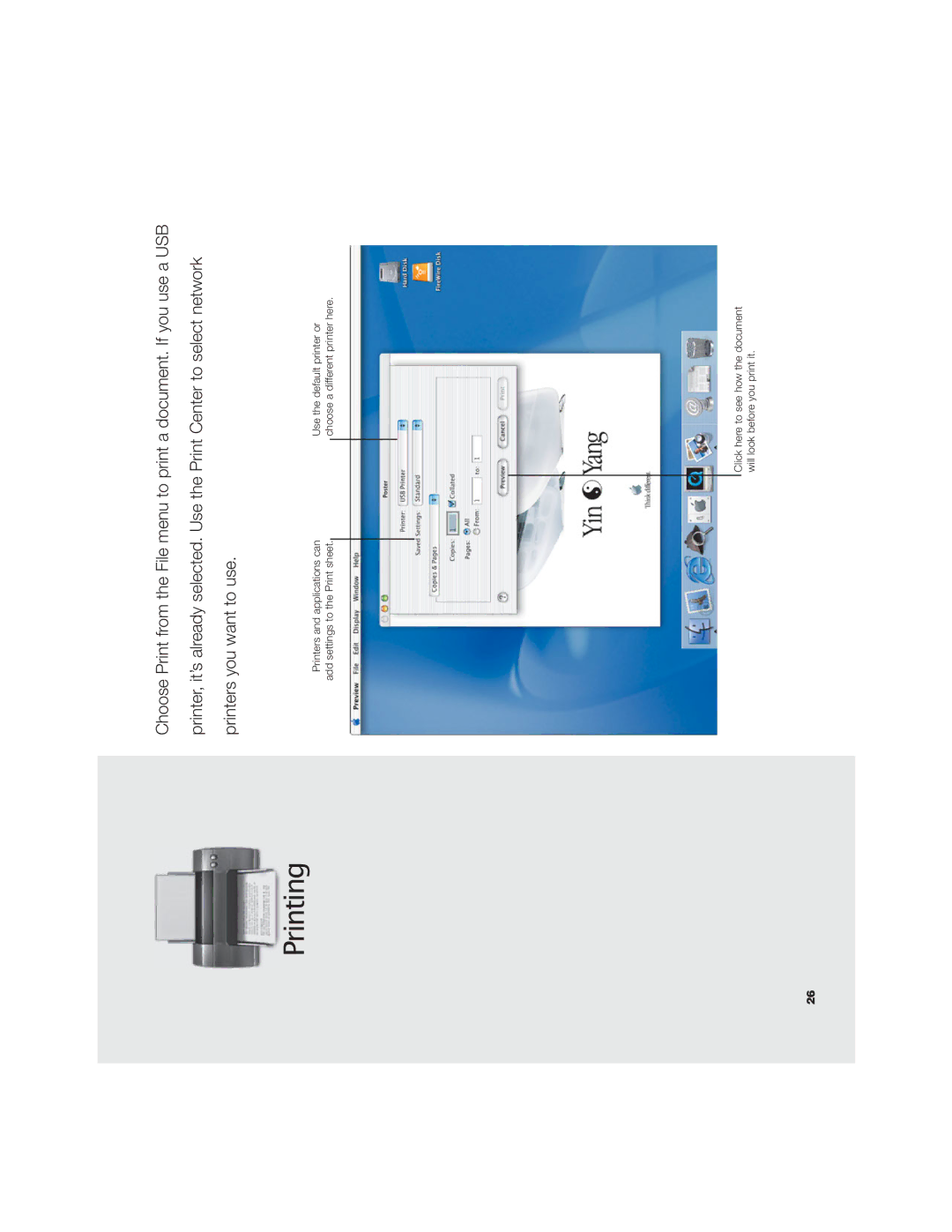 Apple OS X manual Printing 