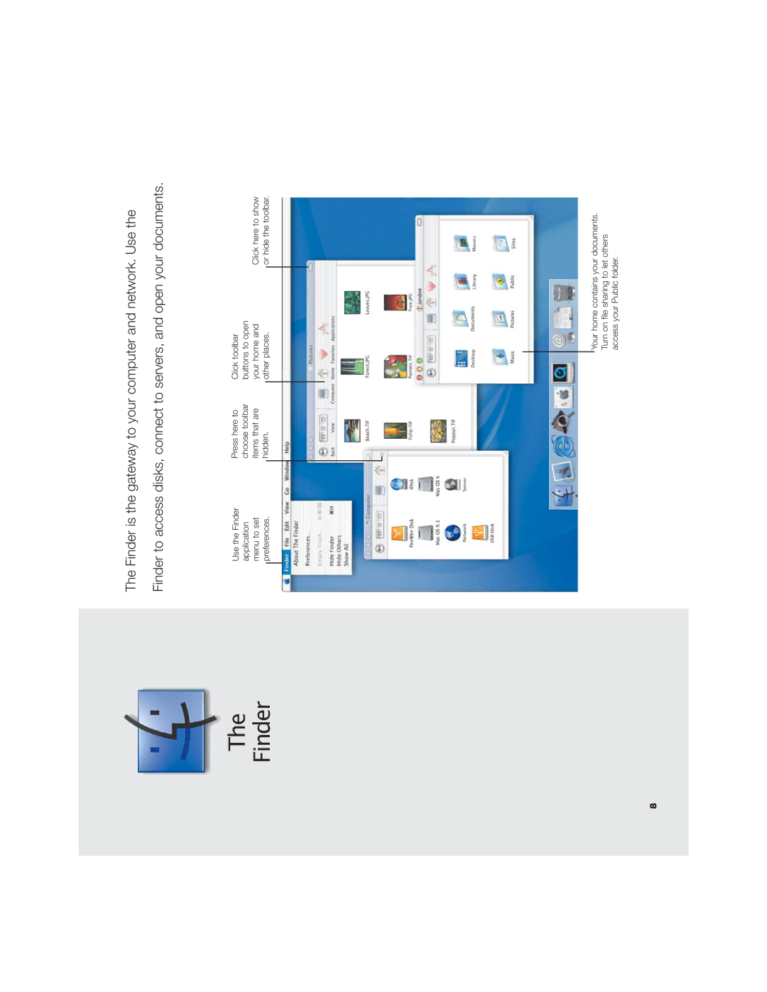 Apple OS X manual Finder 