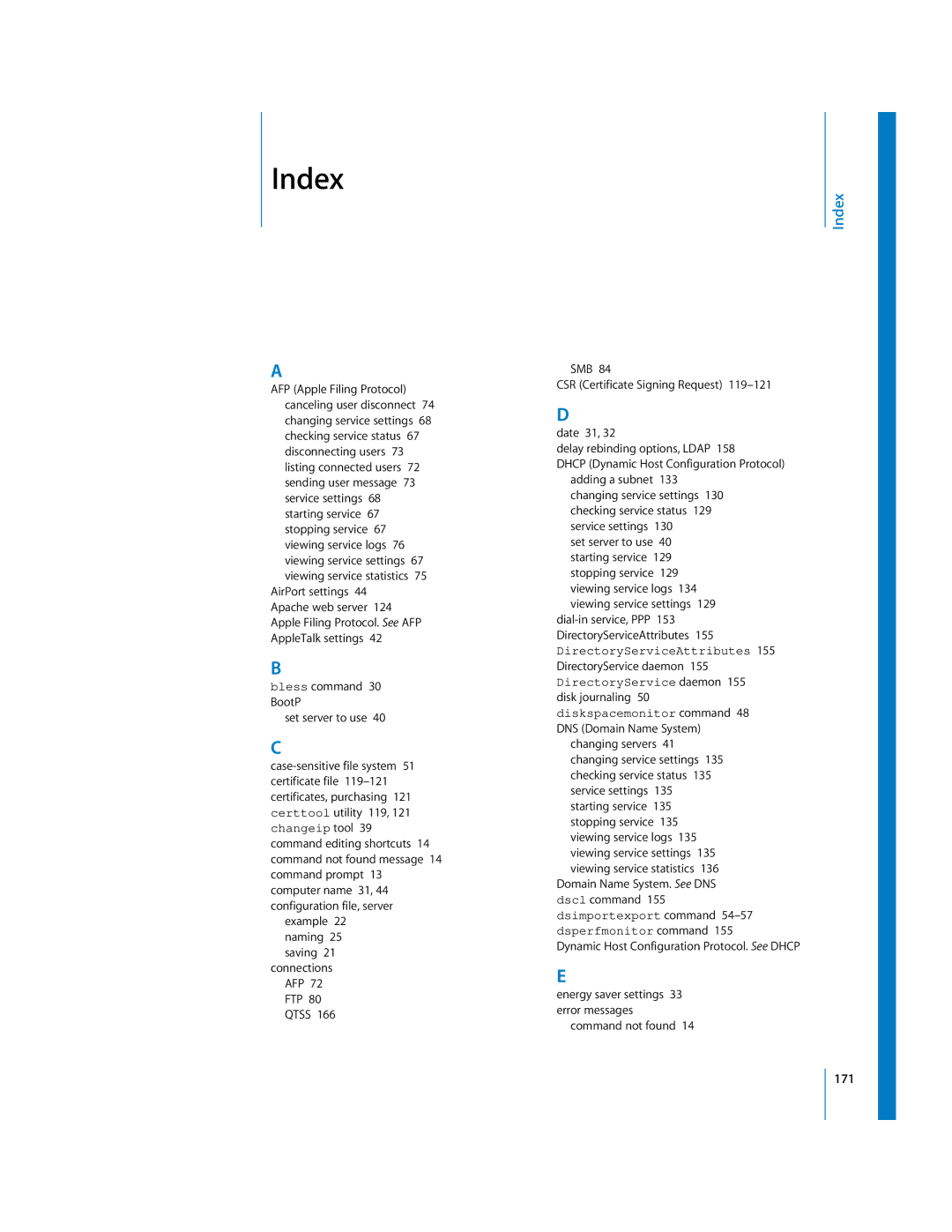 Apple oxs manual Index 