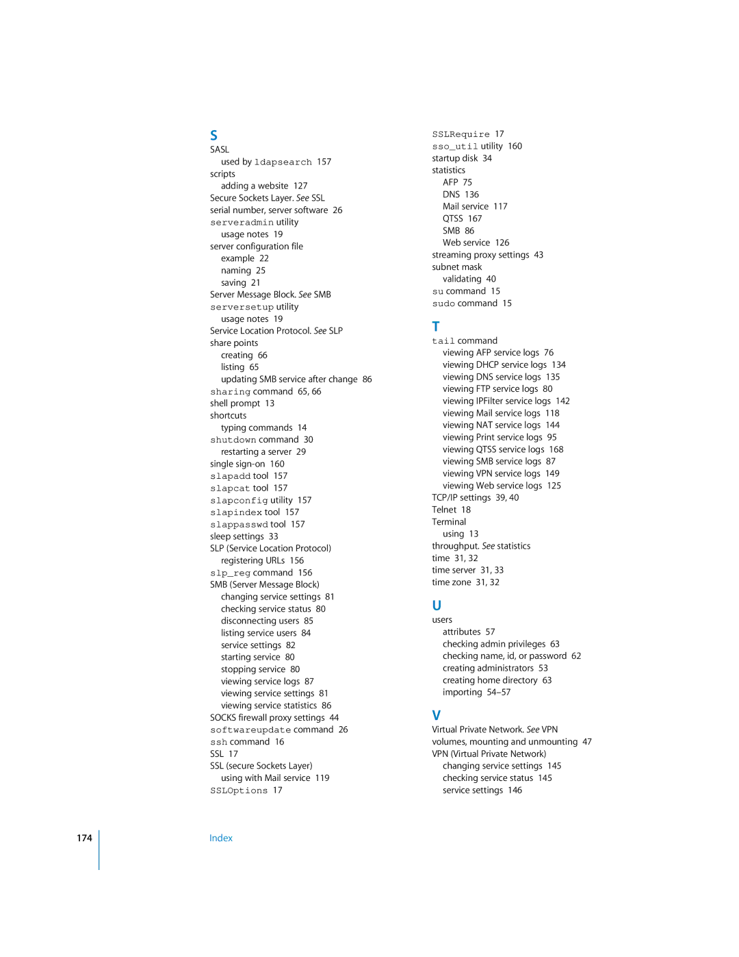 Apple oxs manual Used by ldapsearch 157 scripts, 174 