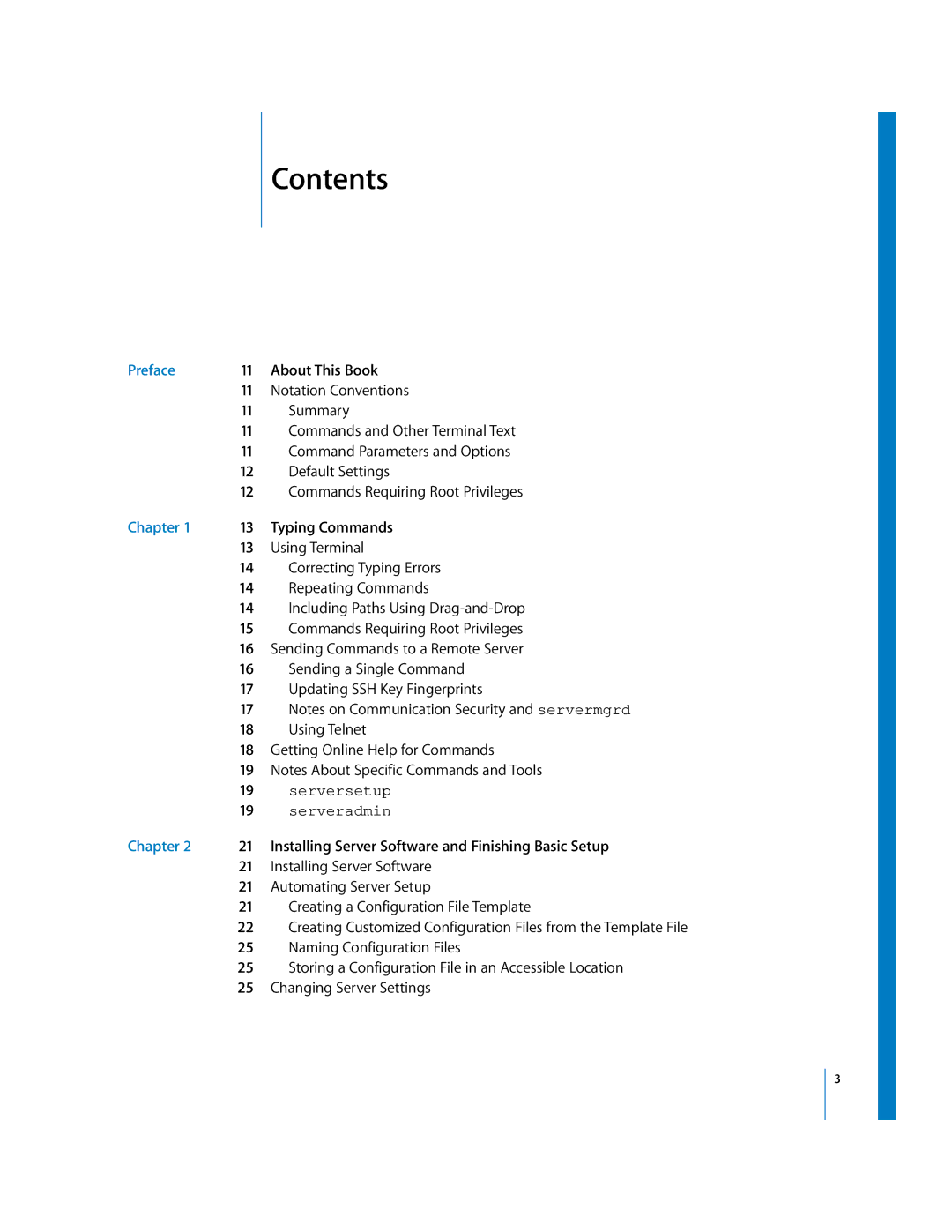 Apple oxs manual Contents 