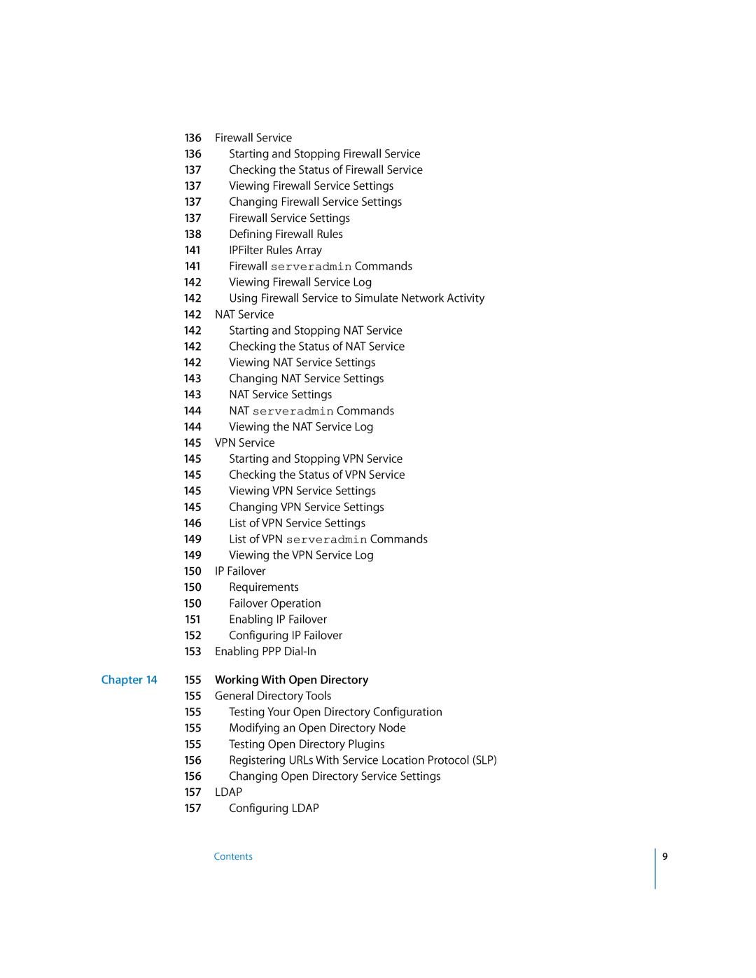 Apple oxs manual Changing Open Directory Service Settings 157, Configuring Ldap 