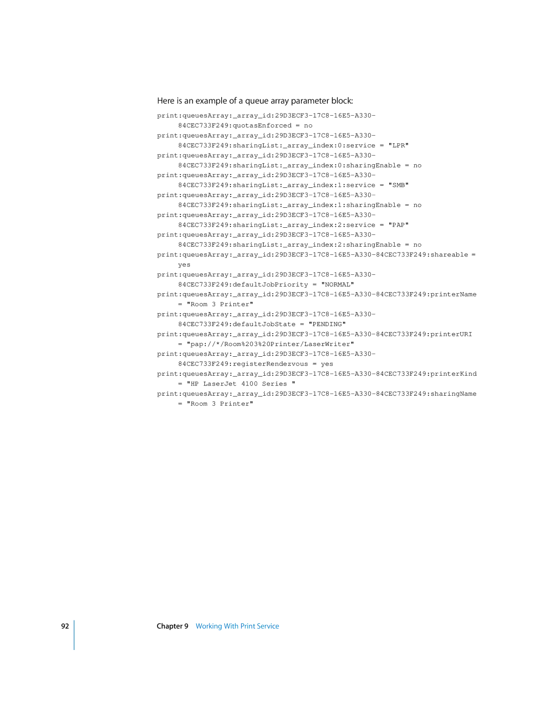 Apple oxs manual Here is an example of a queue array parameter block 