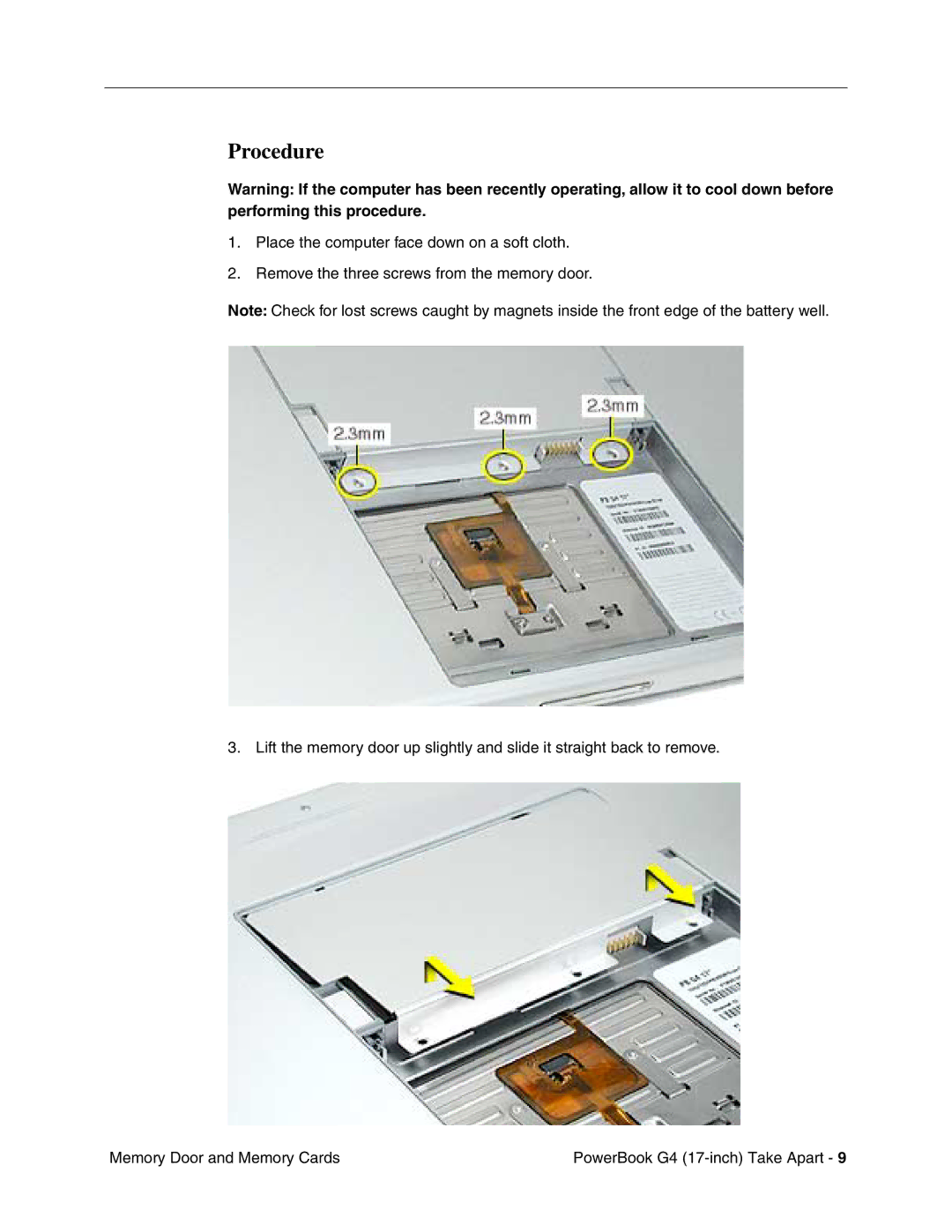 Apple Powerbank G4 manual Procedure 