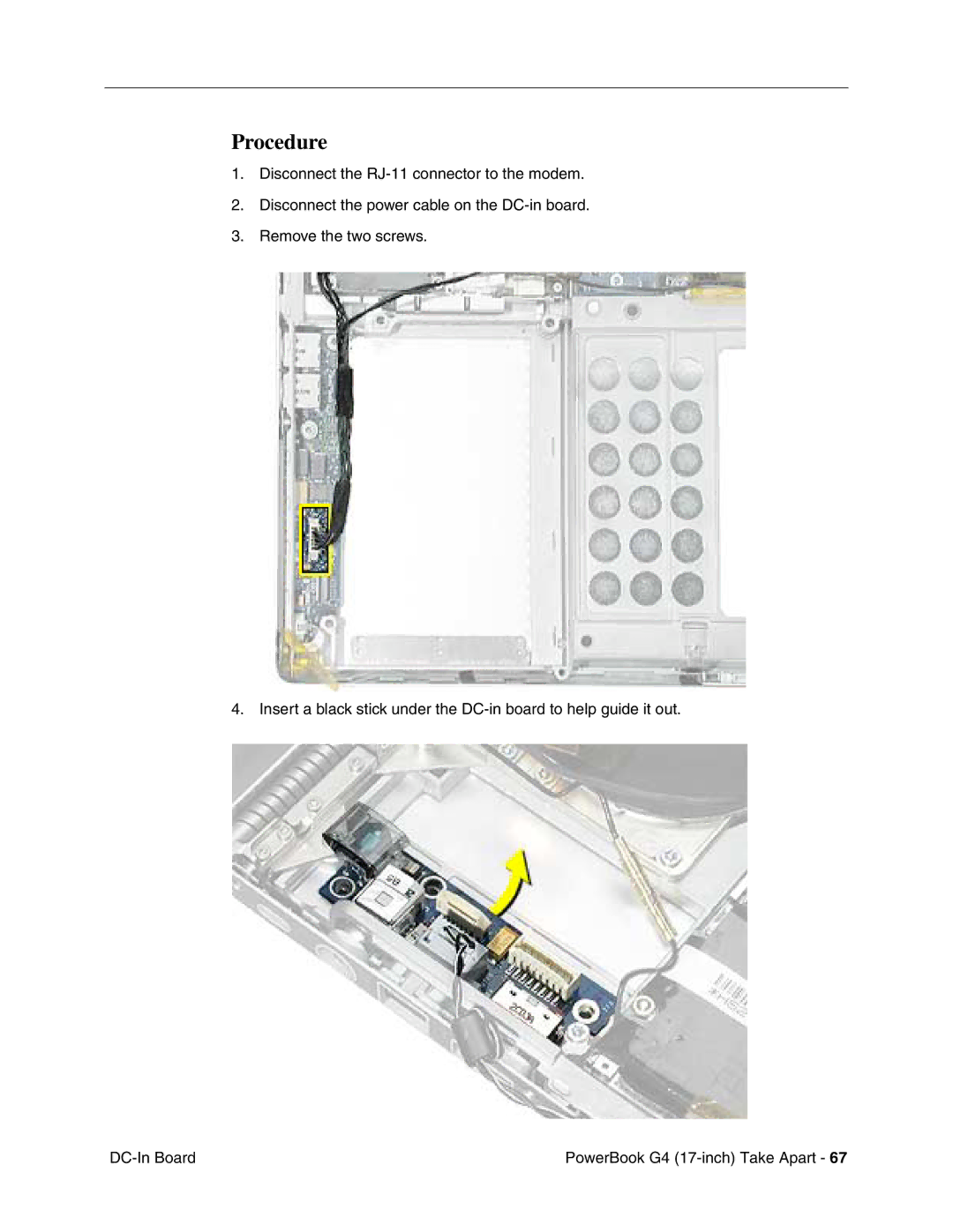 Apple Powerbank G4 manual Procedure 