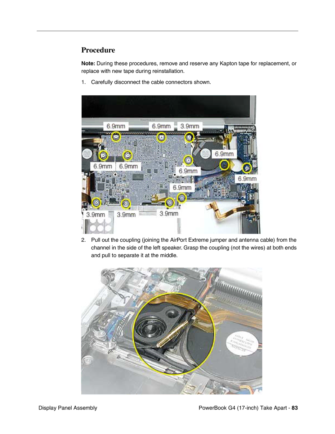 Apple Powerbank G4 manual Procedure 