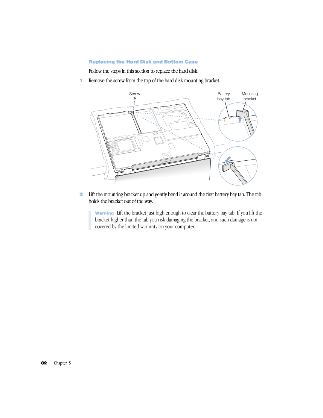 Apple powerbook g4 manual Follow the steps in this section to replace the hard disk 