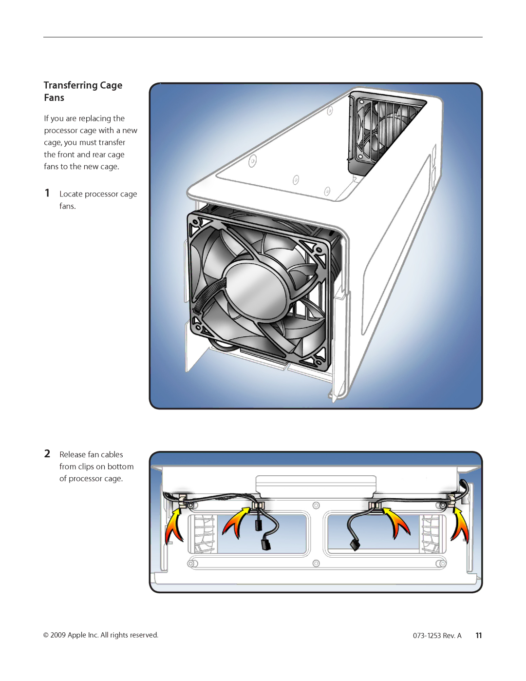 Apple Processor Cage and Clips warranty Transferring Cage Fans 