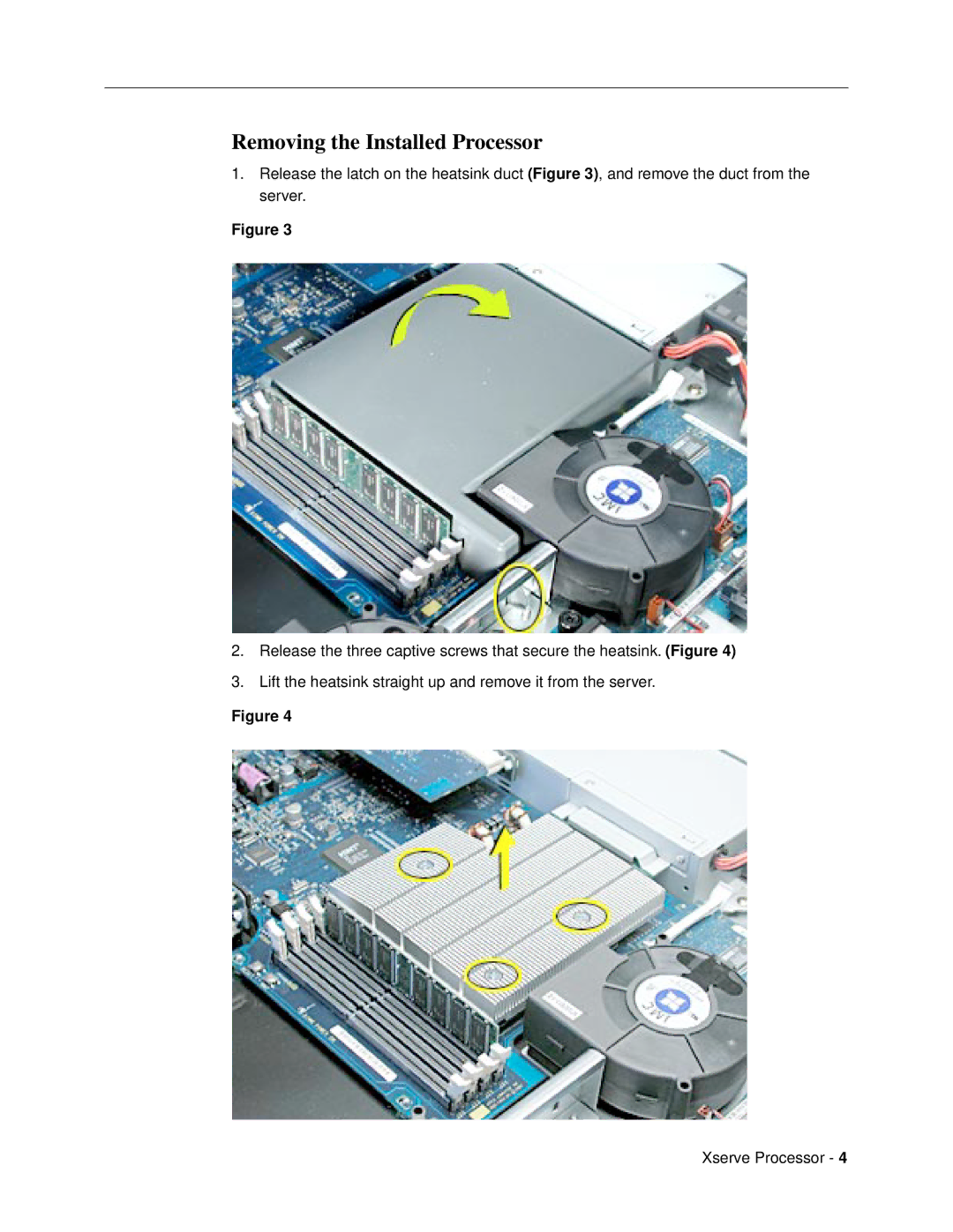 Apple warranty Removing the Installed Processor 