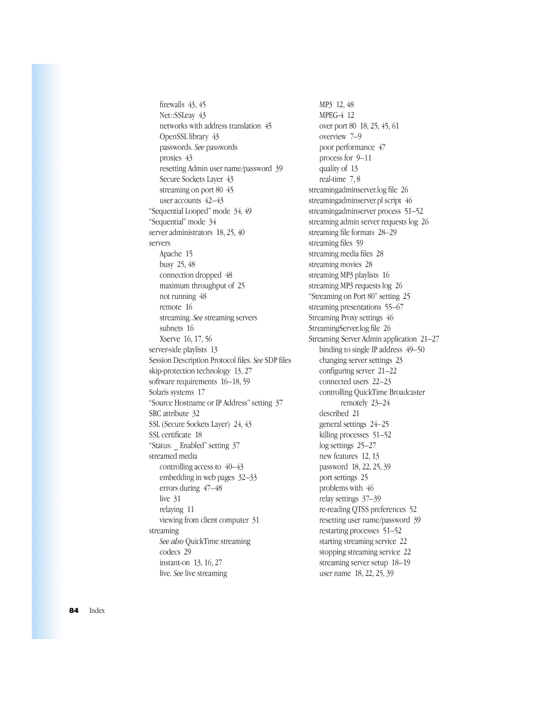 Apple QuickTime Streaming Server Darwin Streaming Server manual Source Hostname or IP Address setting 37 SRC attribute 