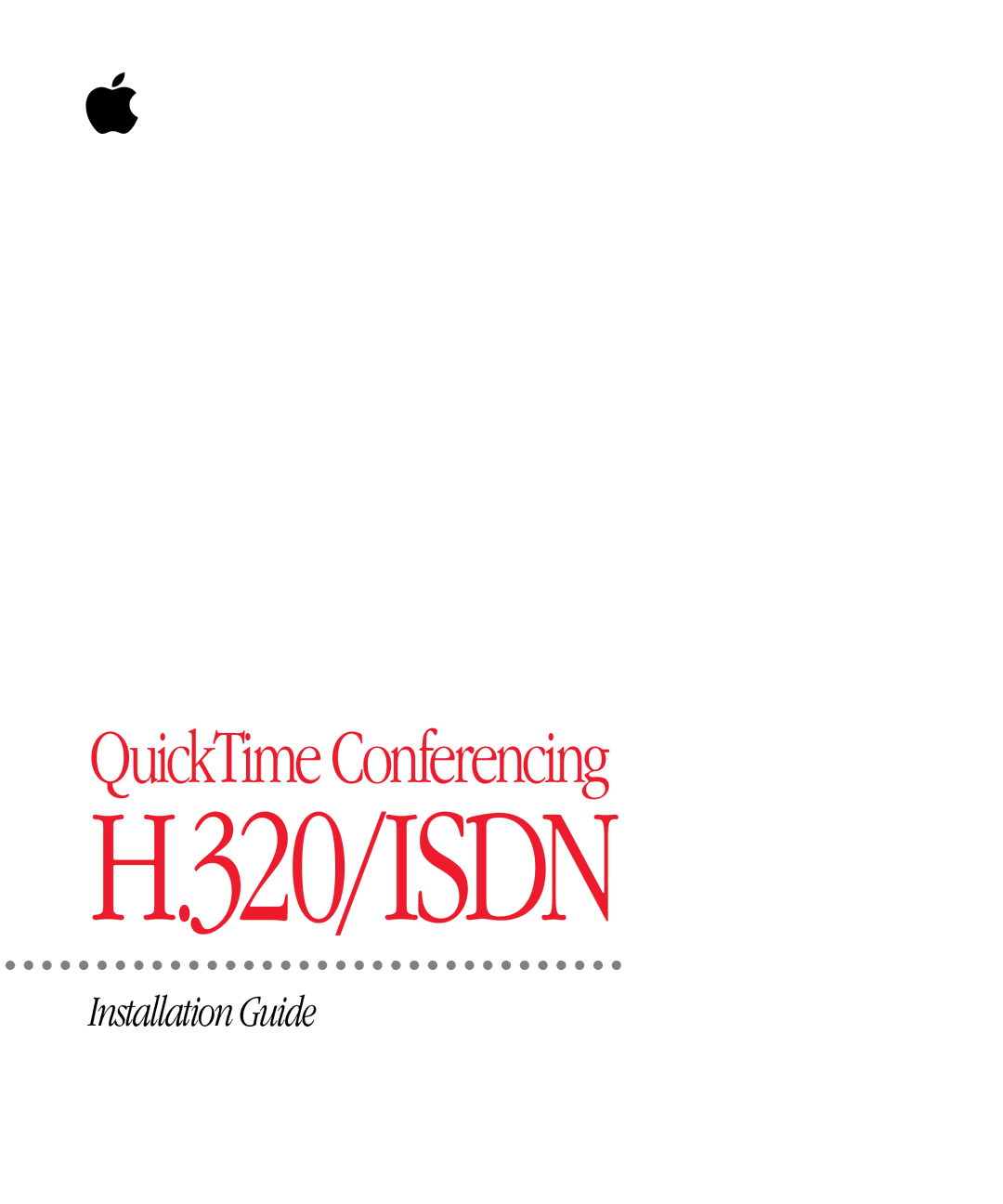 Apple quicktimeconferencing manual 320/ISDN 