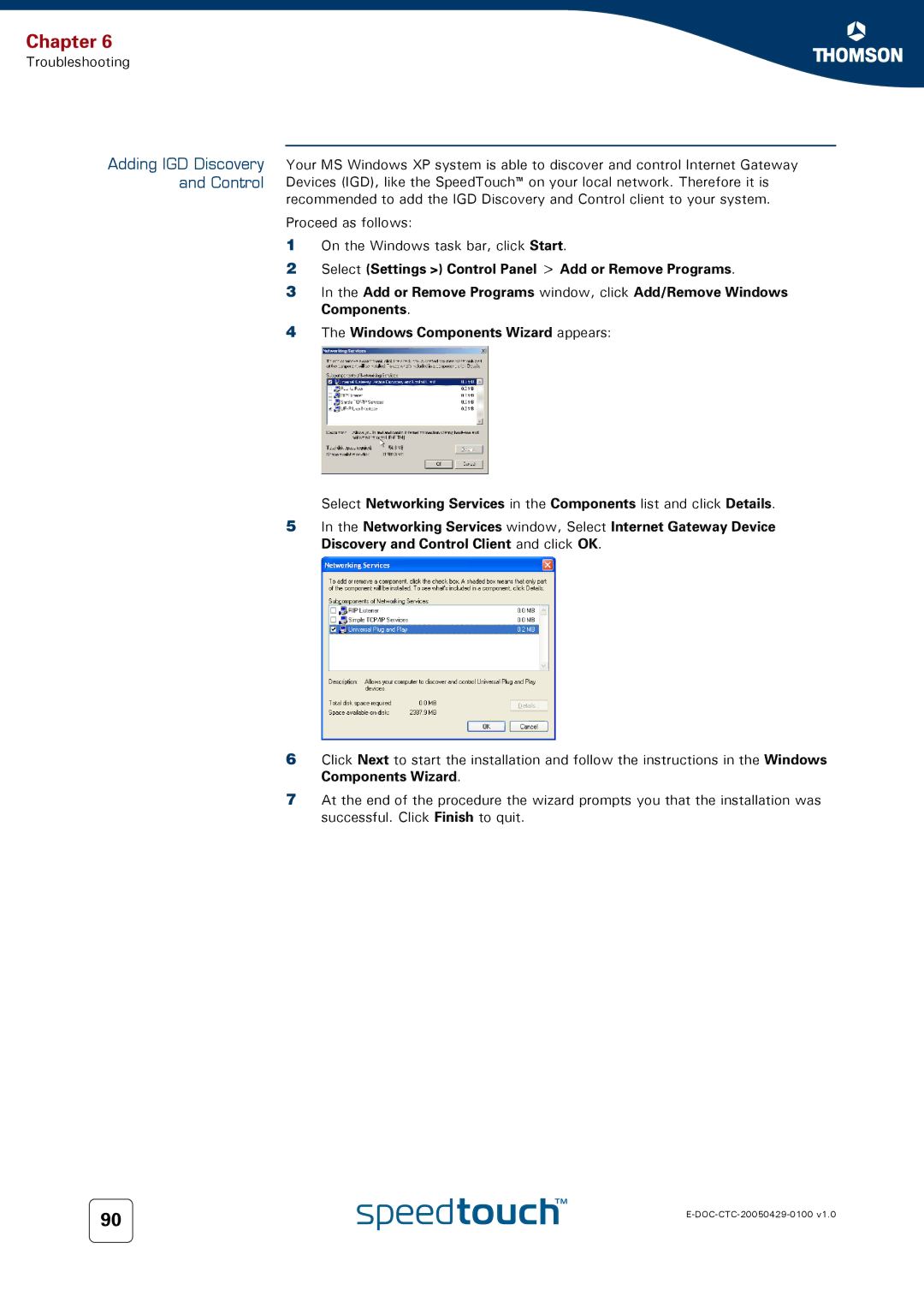 Apple TM546 manual Adding IGD Discovery Control 