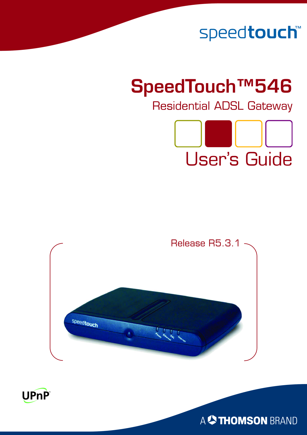 Apple TM546 manual SpeedTouch546, User’s Guide, Residential ADSL Gateway, Release R5.3.1 