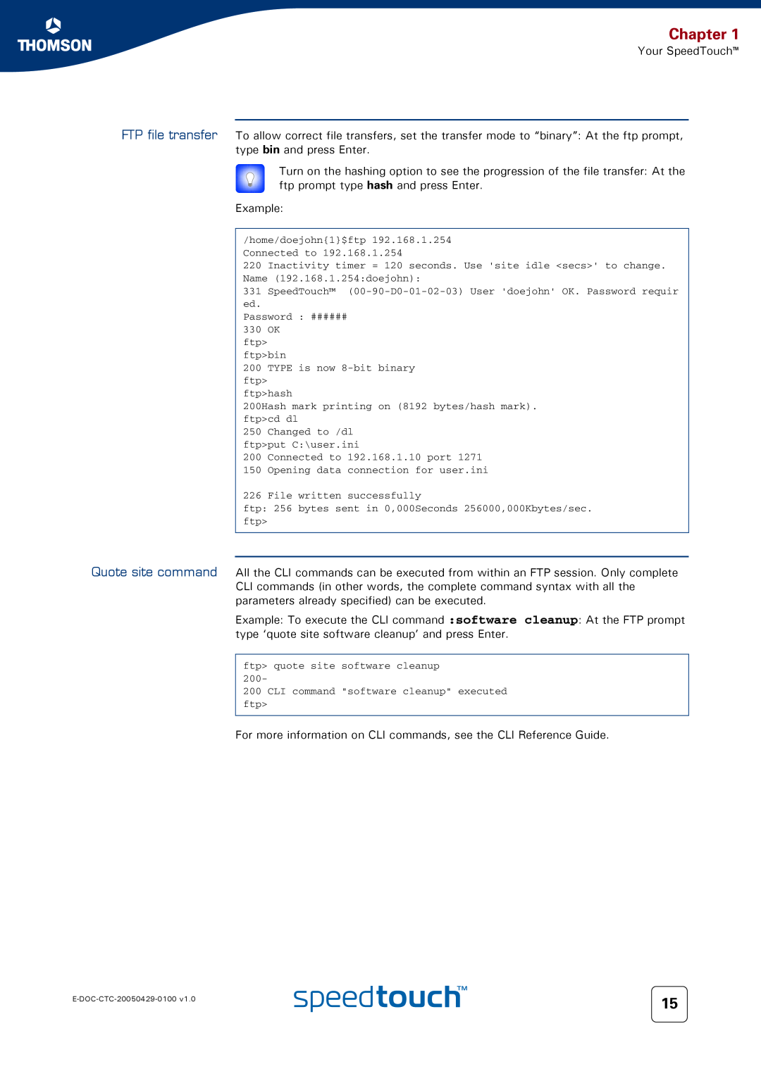 Apple TM546 manual Chapter, SpeedTouch 00-90-D0-01-02-03 User doejohn OK. Password requir ed 