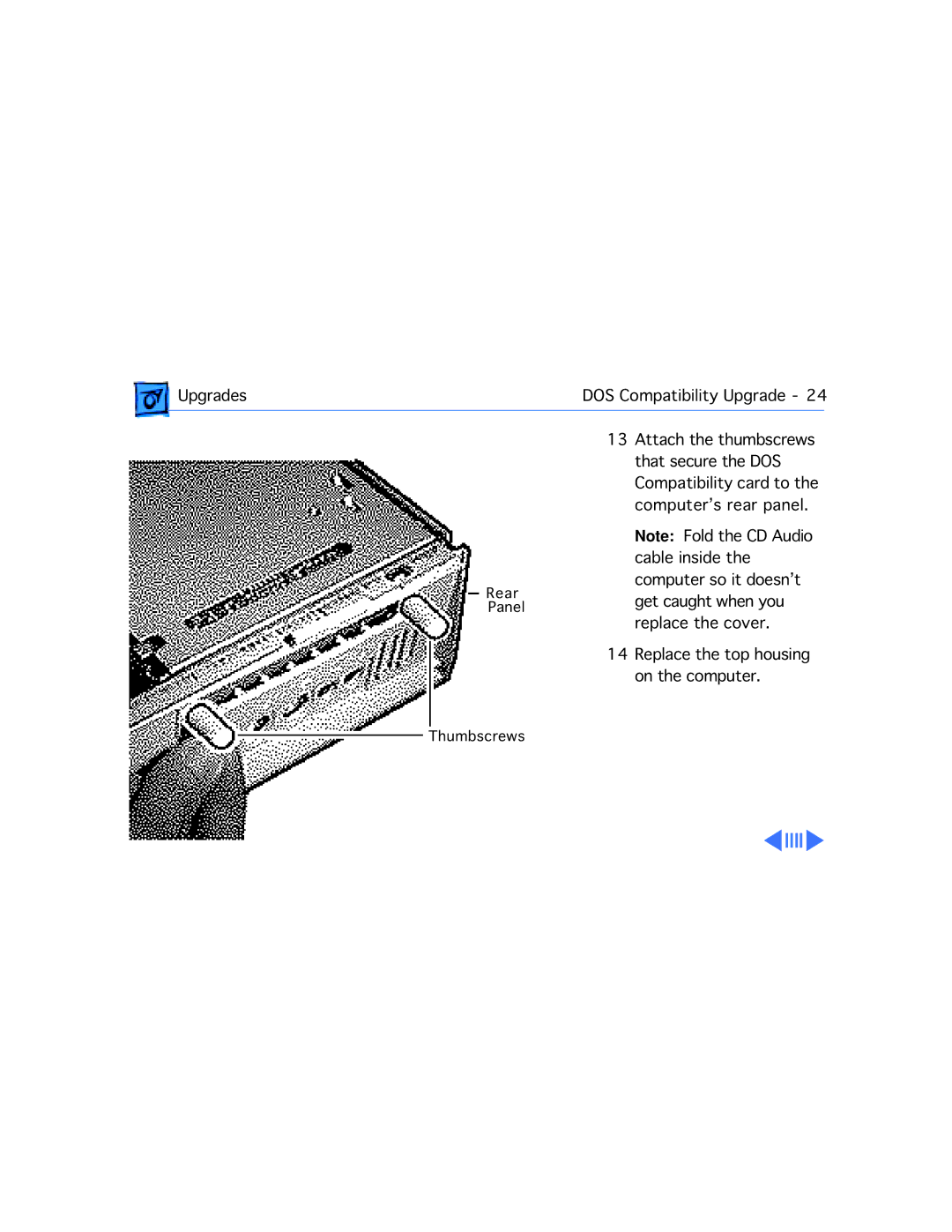 Apple WS 6150 manual Rear Panel Thumbscrews 