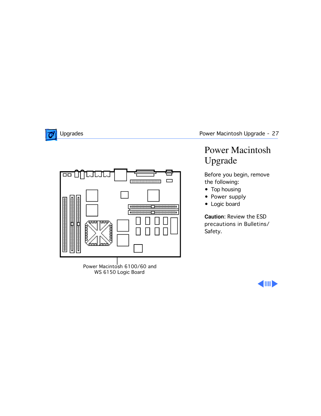 Apple WS 6150 manual Power Macintosh Upgrade 