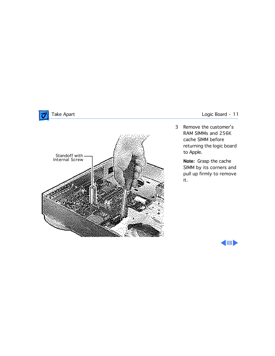 Apple WS 6150 manual Standoff with Internal Screw 