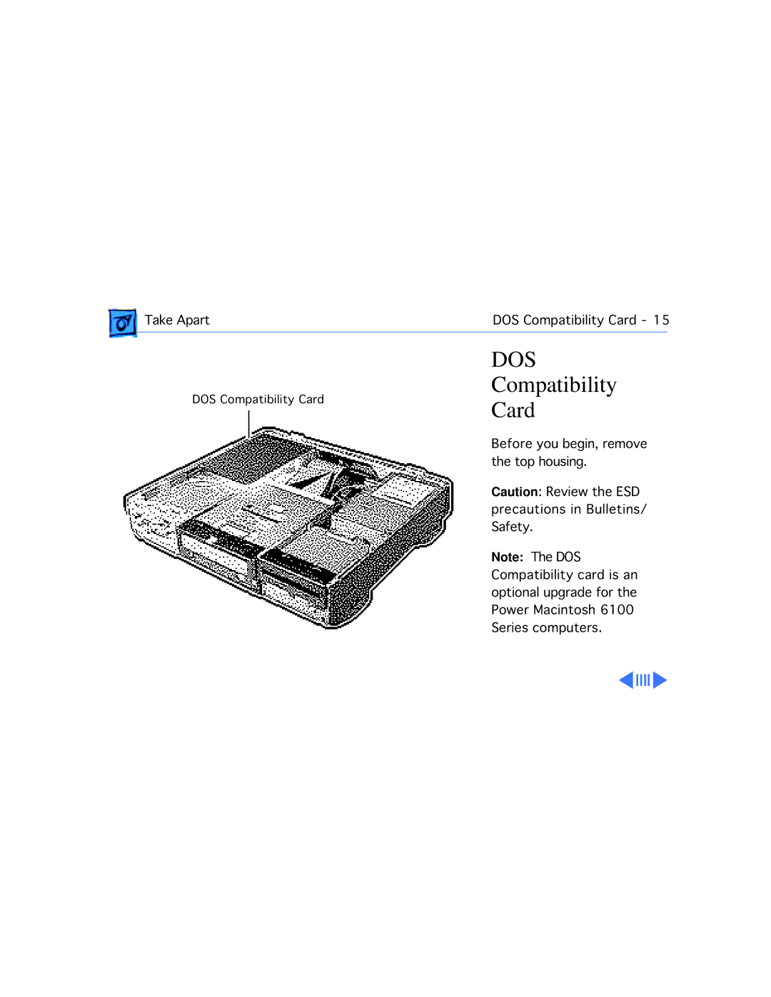 Apple WS 6150 manual Dos, Compatibility Card 