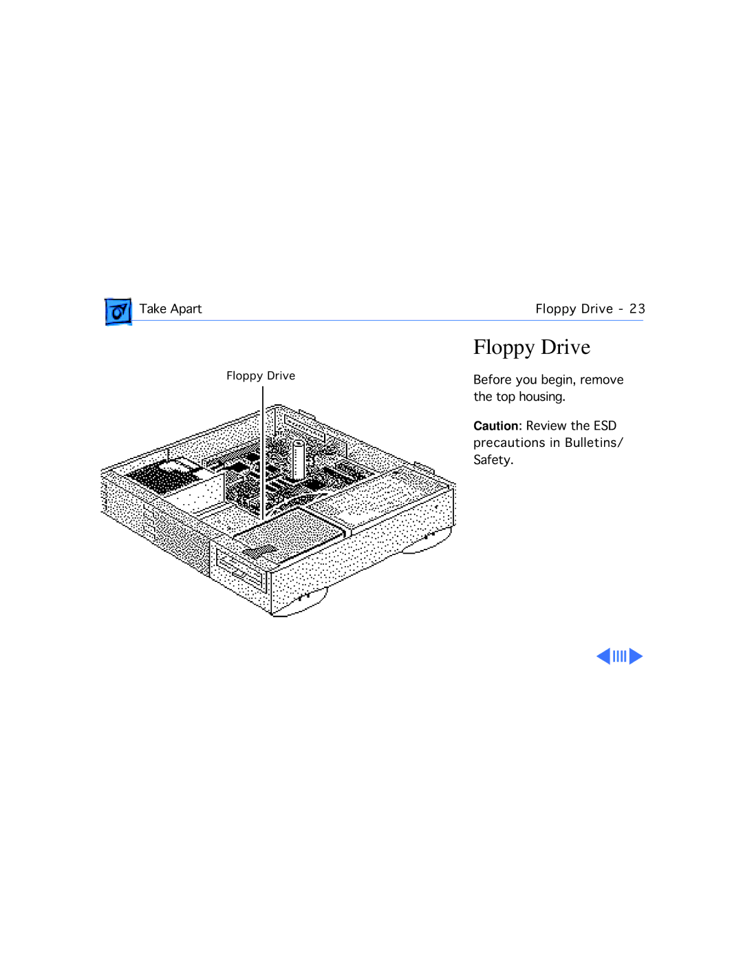 Apple WS 6150 manual Floppy Drive 