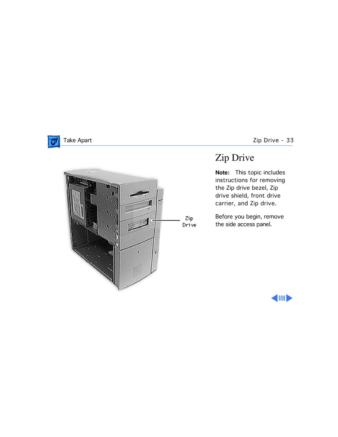 Apple WS 9650 manual Zip Drive 