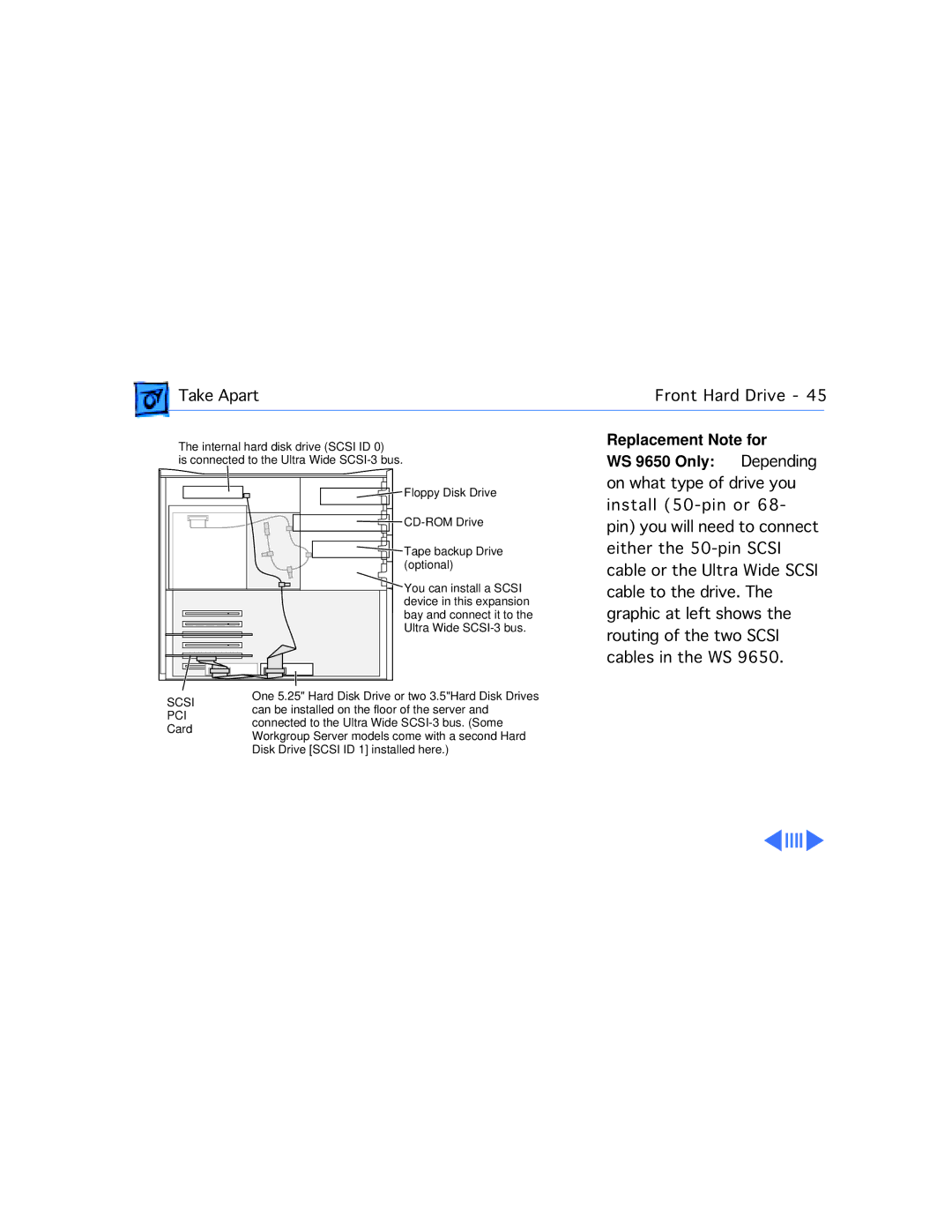 Apple WS 9650 manual Scsi 