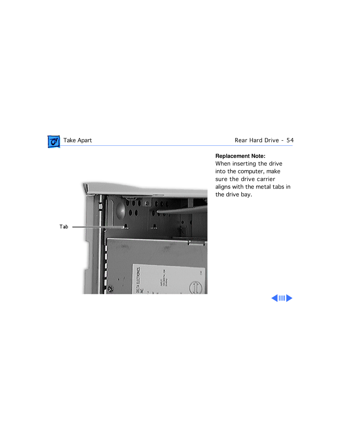 Apple WS 9650 manual Take Apart Rear Hard Drive 