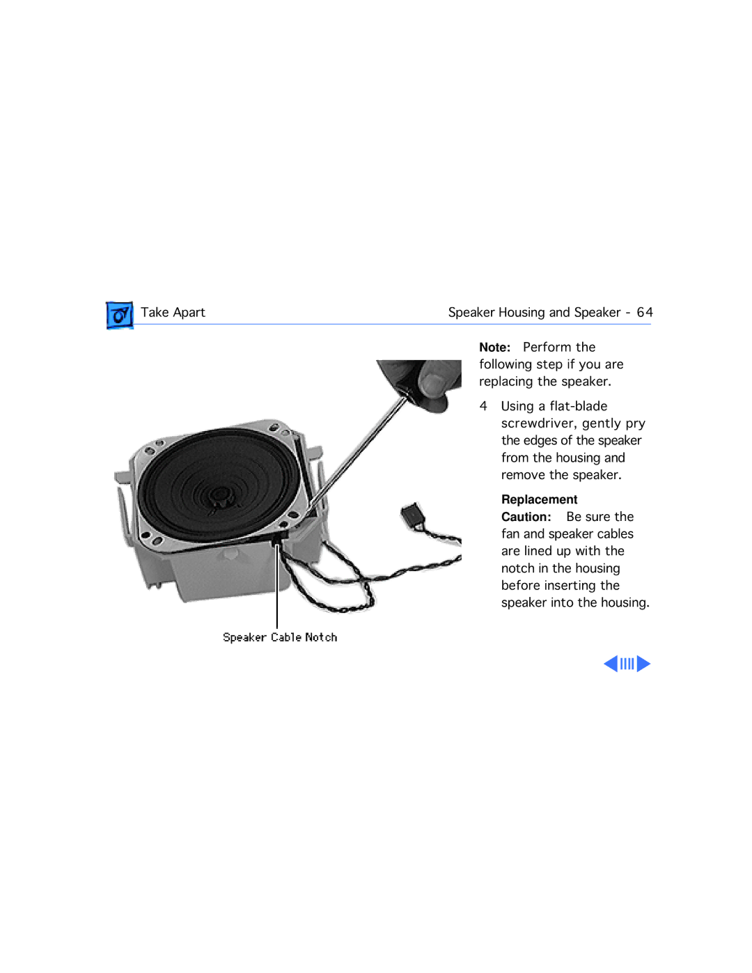 Apple WS 9650 manual Replacement 