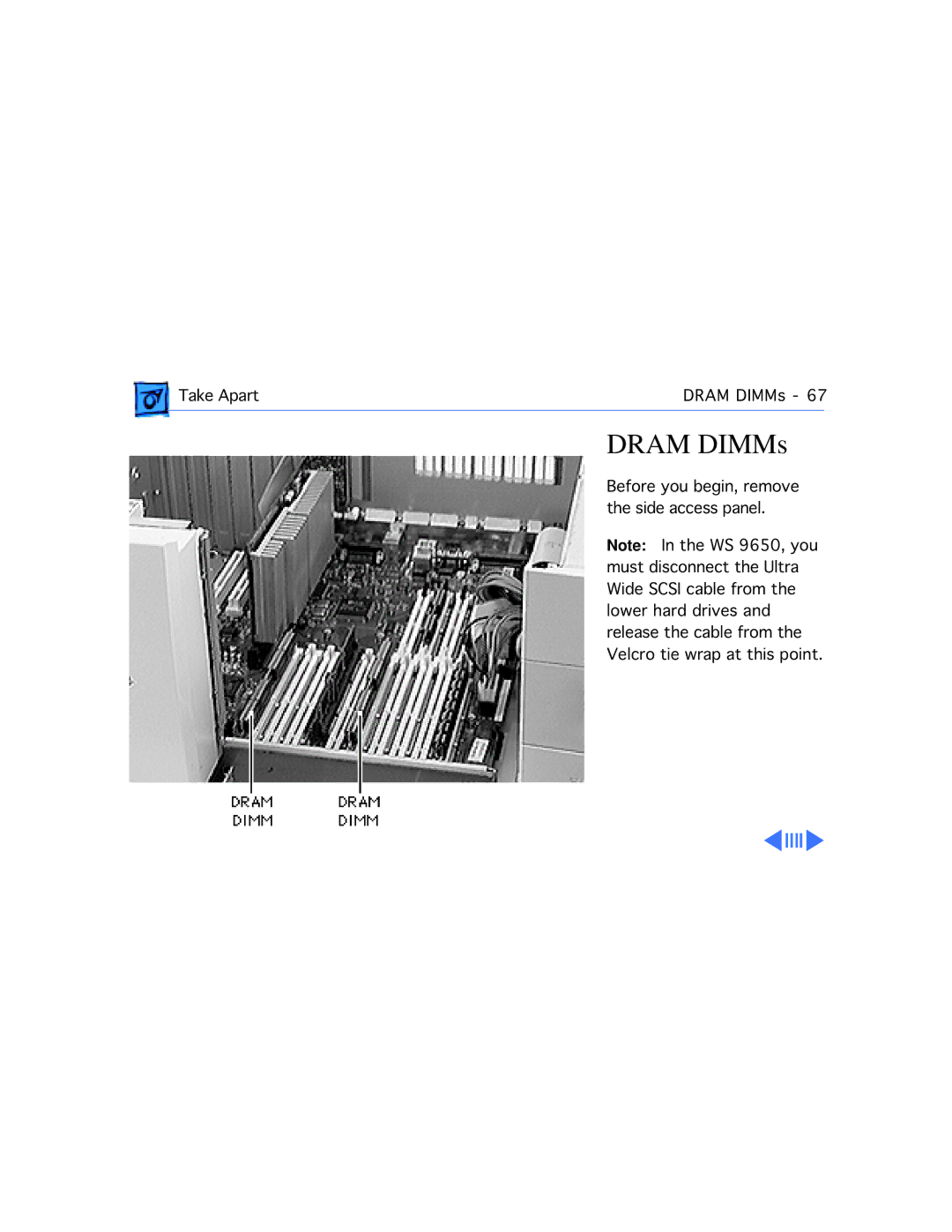 Apple WS 9650 manual Dram DIMMs 