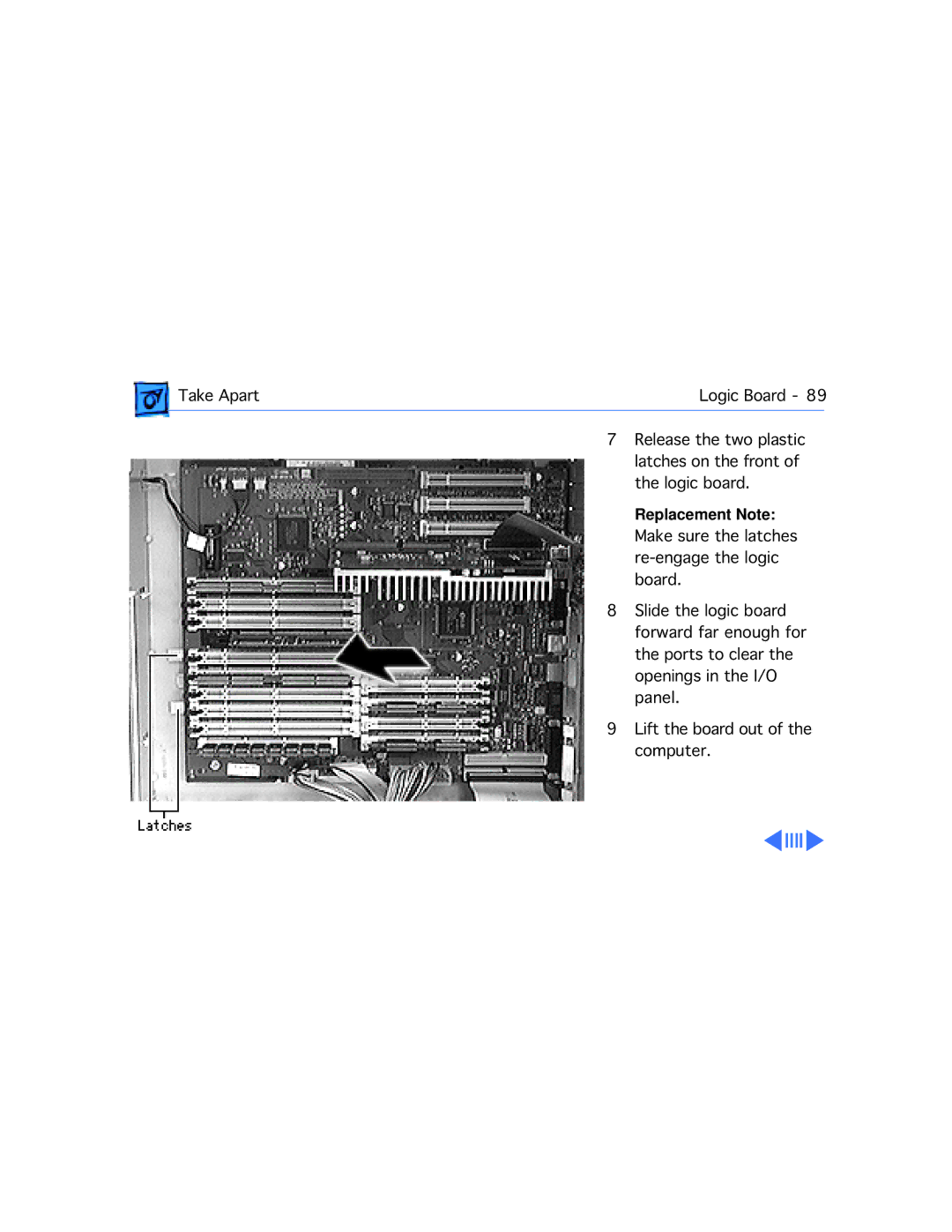 Apple WS 9650 manual Make sure the latches 